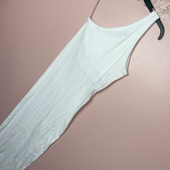 Enza Costa White One Shoulder Midi Dress - Picture 5 of 6